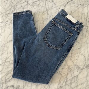 Re/done Womens Straight Denim Jeans Sz 29/30 Button Fly